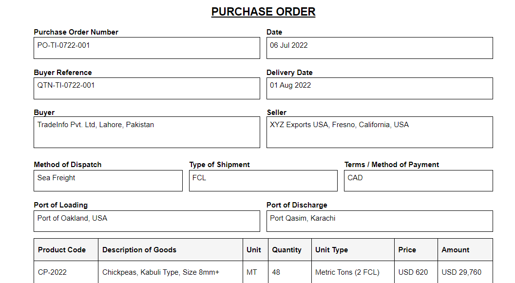 Post thumbnail of a purchase order document
